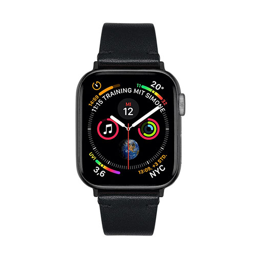 Artwizz remienok WatchBand Leather pre Apple Watch 40/41/42mm - Black