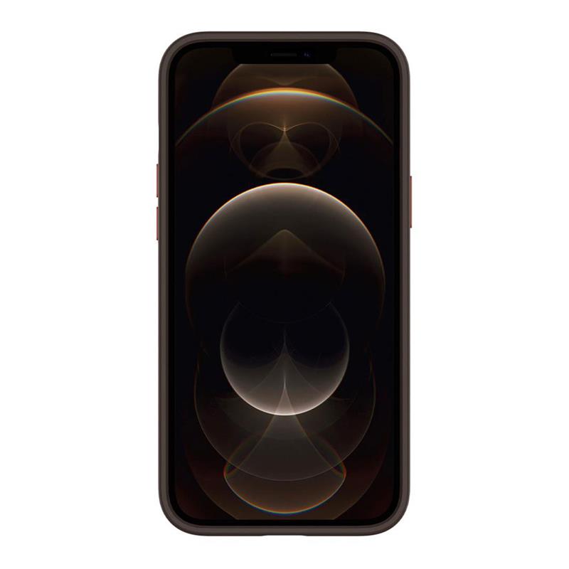 Spigen kryt Leather Brick pre iPhone 12/12 Pro - Saddle Brown