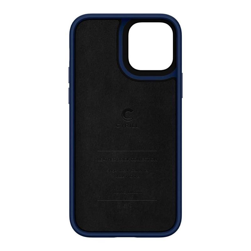 Spigen kryt Leather Brick pre iPhone 12/12 Pro - Navy