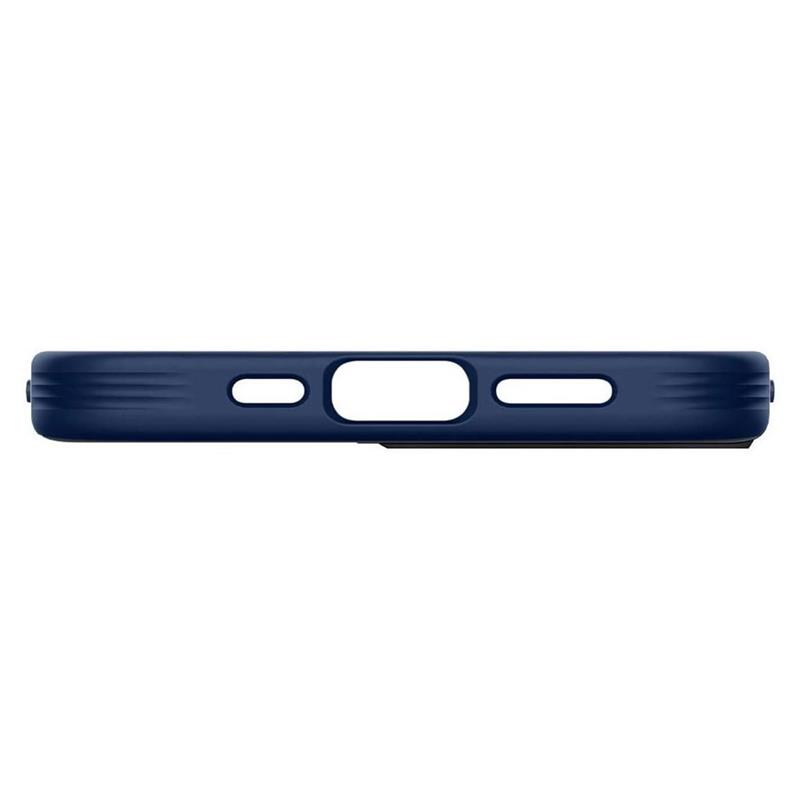 Spigen kryt Leather Brick pre iPhone 12/12 Pro - Navy