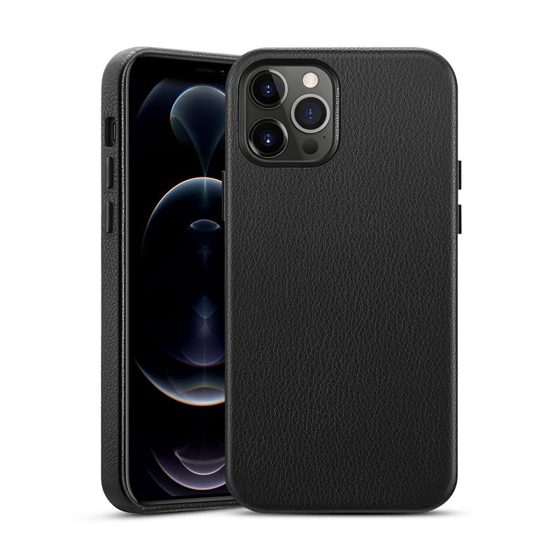 ESR kryt Metro Premium Leather Case pre iPhone 12/12 Pro - Black