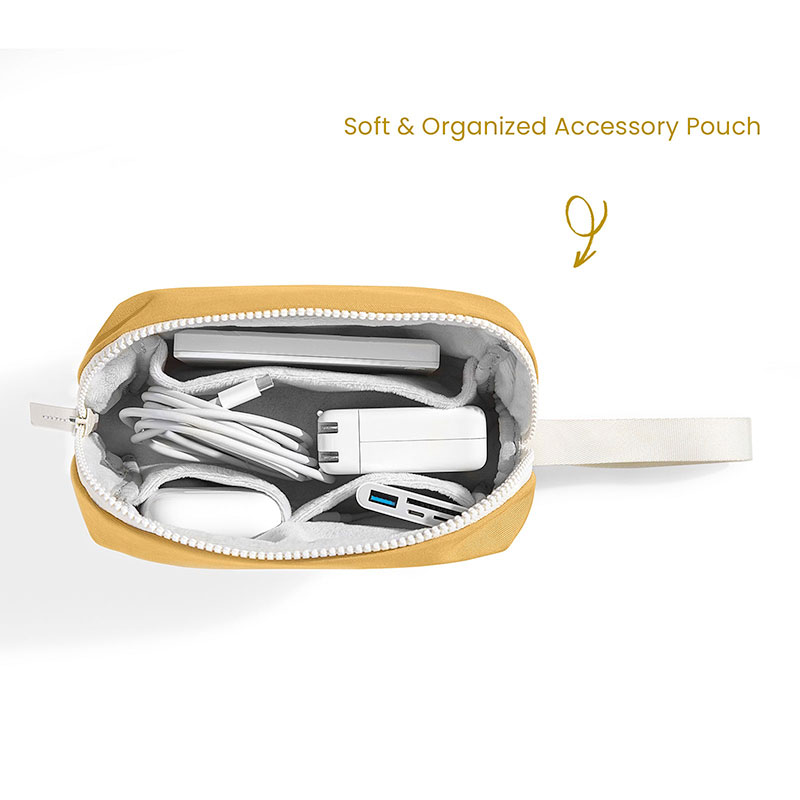 Tomtoc puzdro Lady Sleeve with Pouch pre Macbook Pro/Air 13" - Cheese Yellow