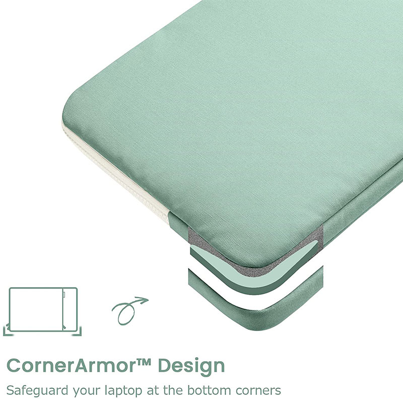 Tomtoc puzdro Lady Sleeve with Pouch pre Macbook Pro 14" M1/M2/M3 - Turquoise