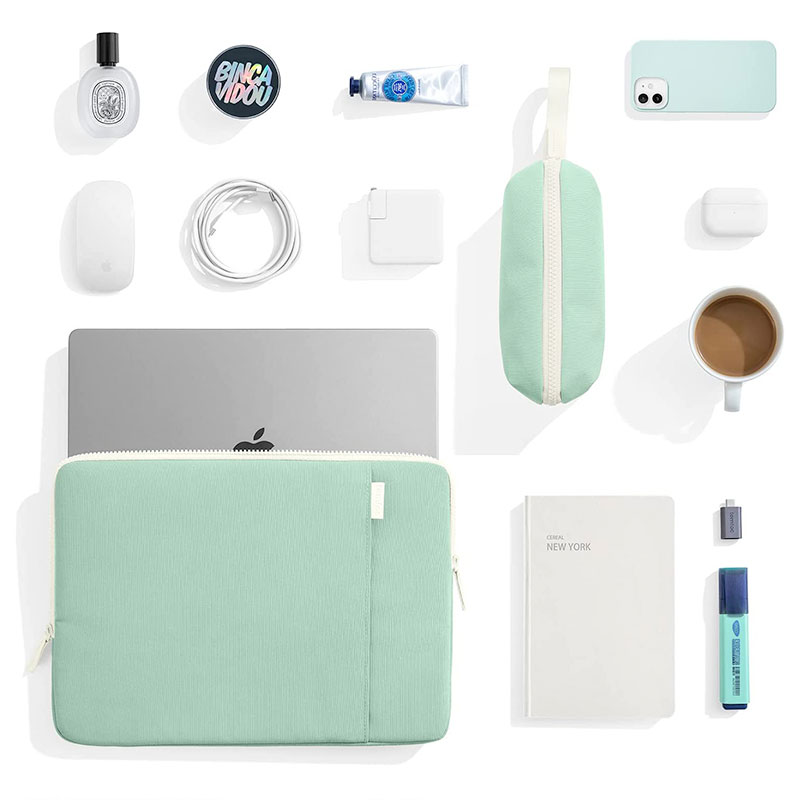 Tomtoc puzdro Lady Sleeve with Pouch pre Macbook Pro 14" M1/M2/M3 - Turquoise