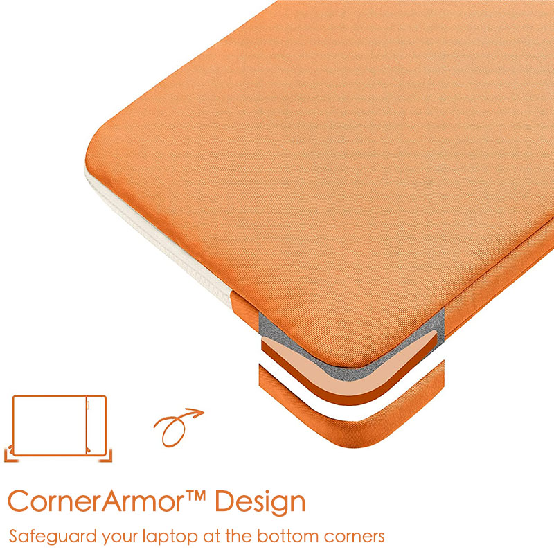 Tomtoc puzdro Lady Sleeve with Pouch pre Macbook Pro 14" M1/M2/M3 - Orange