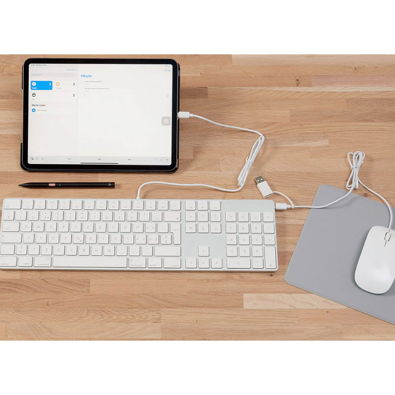 LMP klávesnica Wired USB-C Numeric Keyboard EN layout - Silver Aluminium