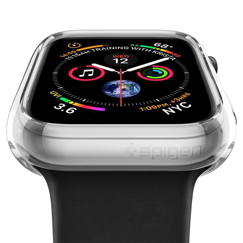 Spigen kryt Liquid Crystal pre Apple Watch 4/5/6/7/8/SE 44/45mm - Crystal Clear
