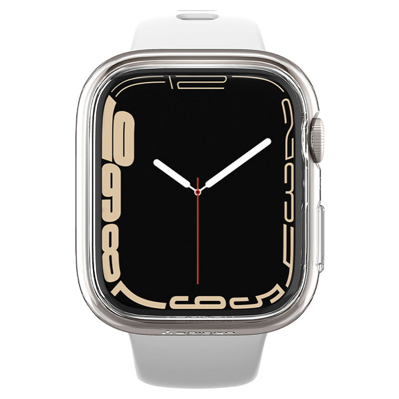 Spigen kryt Thin Fit pre Apple Watch 7/8 41mm - Crystal Clear