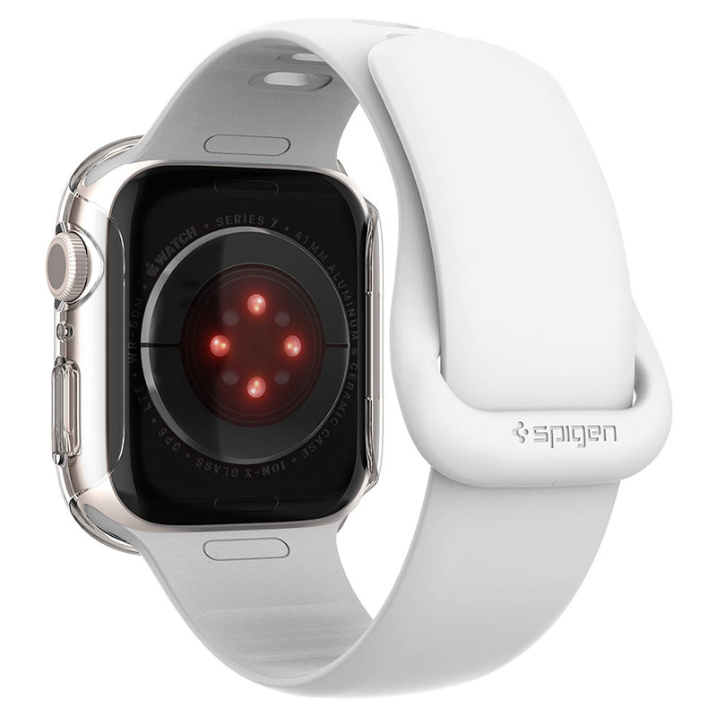 Spigen kryt Thin Fit pre Apple Watch 7/8 41mm - Crystal Clear