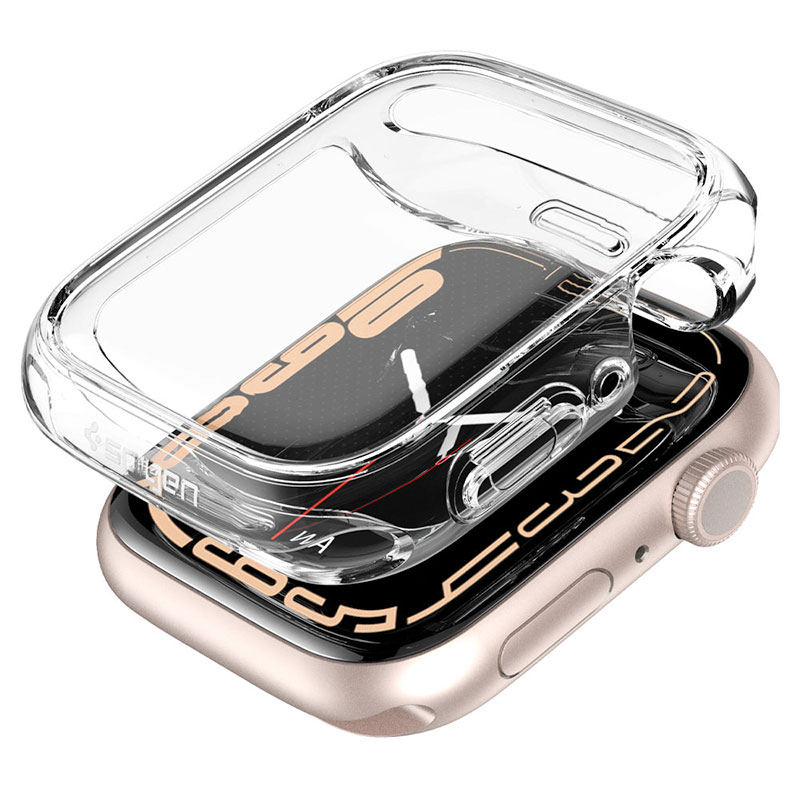 Spigen kryt Ultra Hybrid pre Apple Watch 7/8 45mm - Crystal Clear