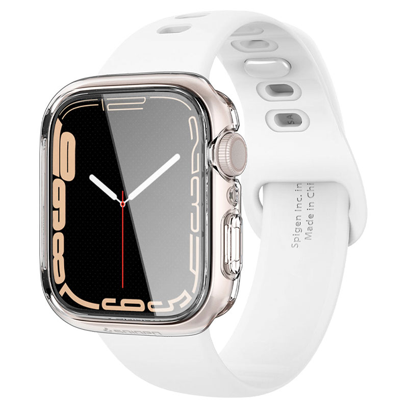 Spigen kryt Ultra Hybrid pre Apple Watch 7/8 45mm - Crystal Clear