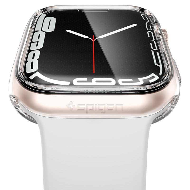 Spigen kryt Ultra Hybrid pre Apple Watch 7/8 45mm - Crystal Clear