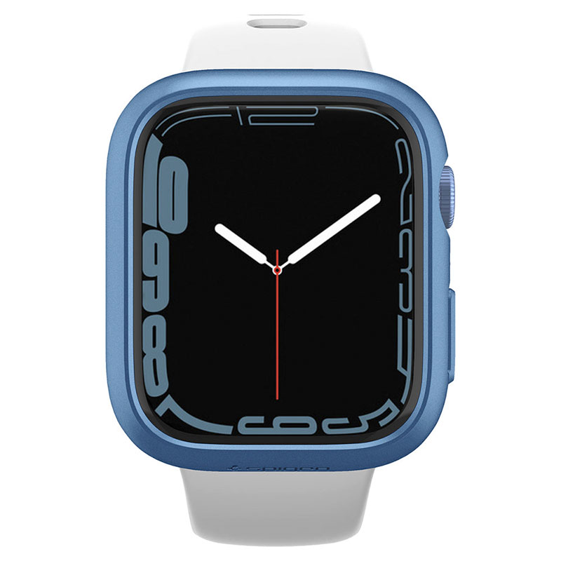 Spigen kryt Thin Fit pre Apple Watch 7/8 45mm - Metallic Blue