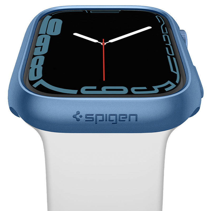 Spigen kryt Thin Fit pre Apple Watch 7/8 45mm - Metallic Blue