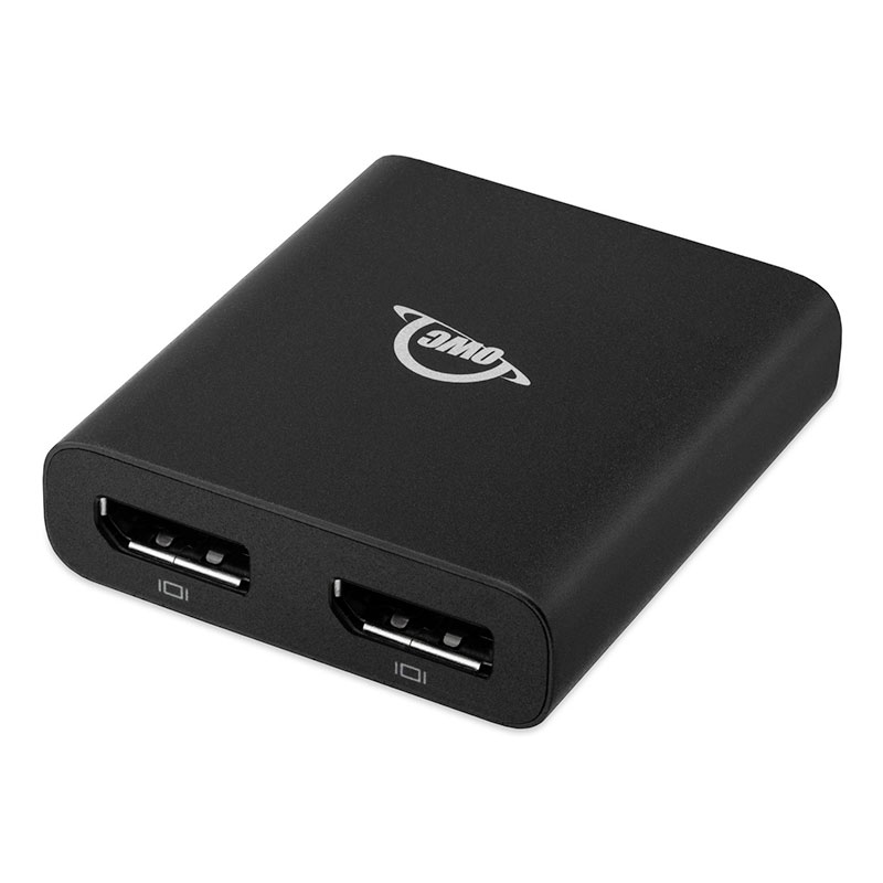OWC Thunderbolt Dual DisplayPort Adapter Up to 8K - Black