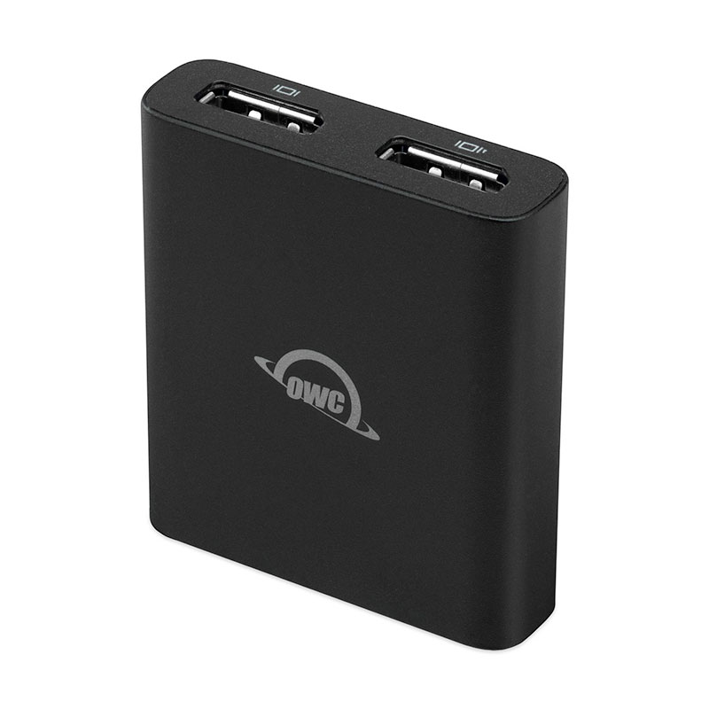 OWC Thunderbolt Dual DisplayPort Adapter Up to 8K - Black