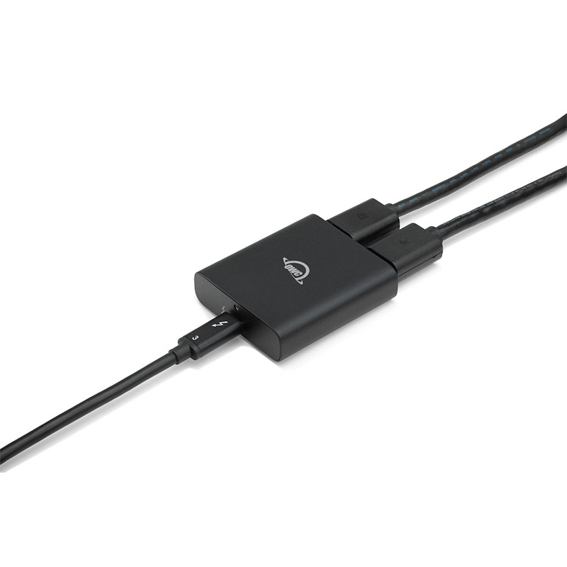 OWC Thunderbolt Dual DisplayPort Adapter Up to 8K - Black