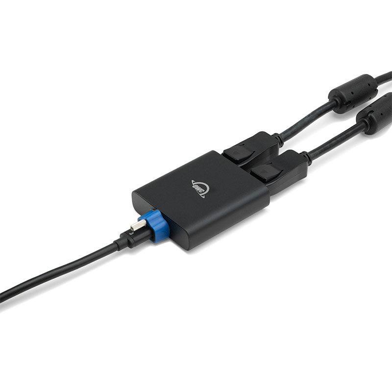OWC Thunderbolt Dual DisplayPort Adapter Up to 8K - Black