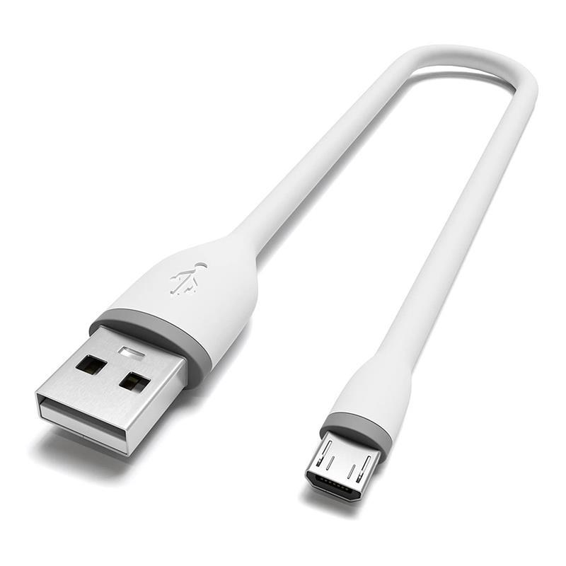 Satechi kábel Flexible USB to Micro USB 0.25m - White