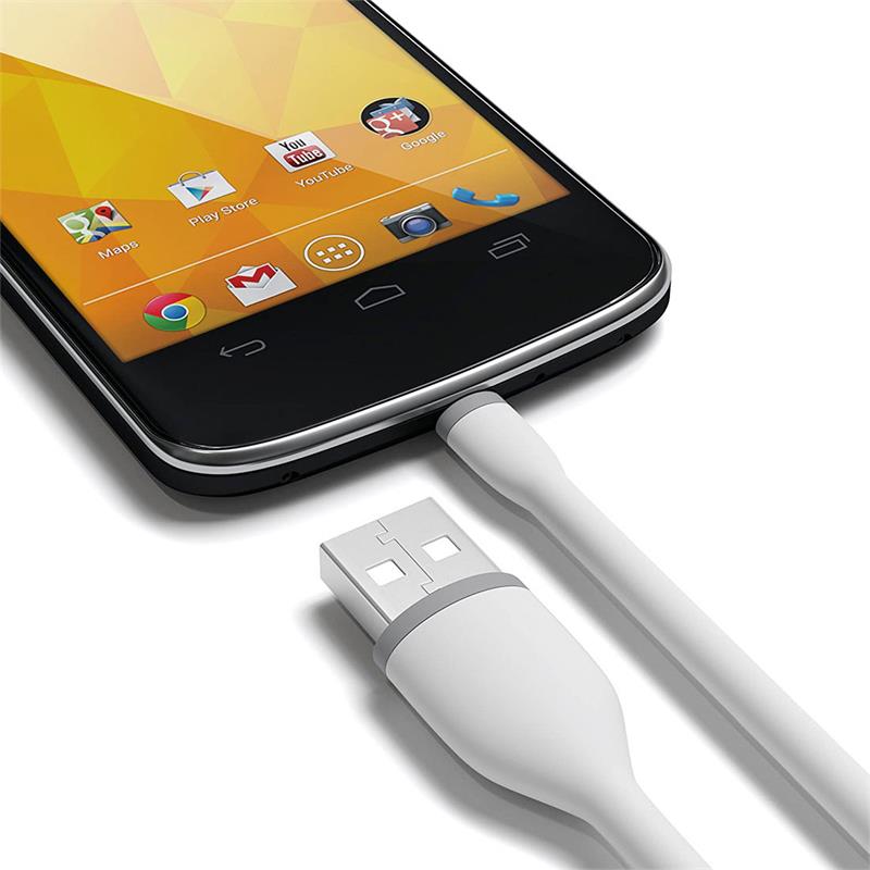 Satechi kábel Flexible USB to Micro USB 0.25m - White