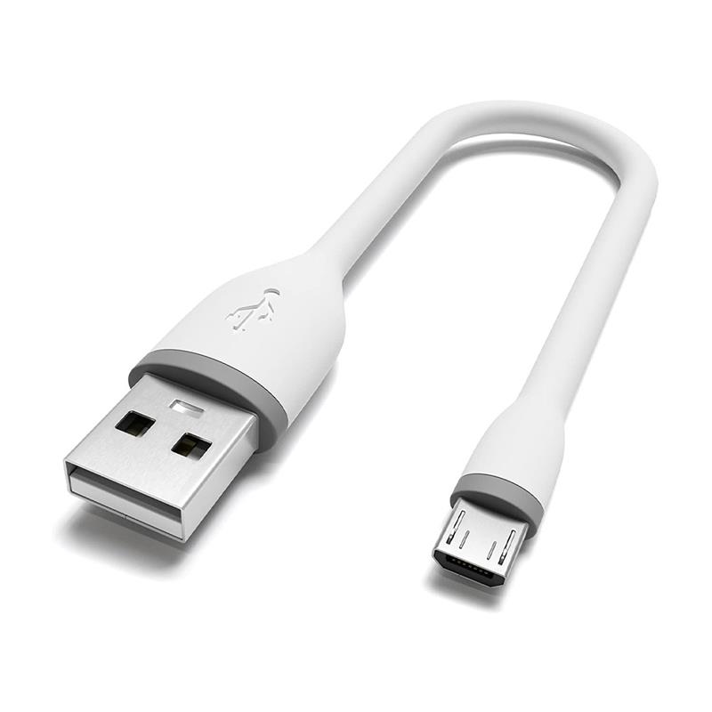 Satechi kábel Flexible USB to Micro USB 0.15m - White