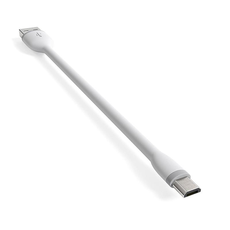 Satechi kábel Flexible USB to Micro USB 0.15m - White