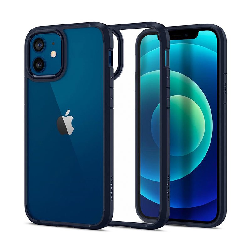 Spigen kryt Ultra Hybrid pre iPhone 12/12 Pro - Navy Blue