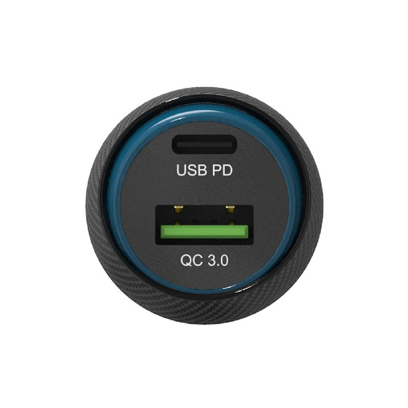 Adam Elements nabíjačka do auta OMNIA C1+ 45W PD/QC - Black