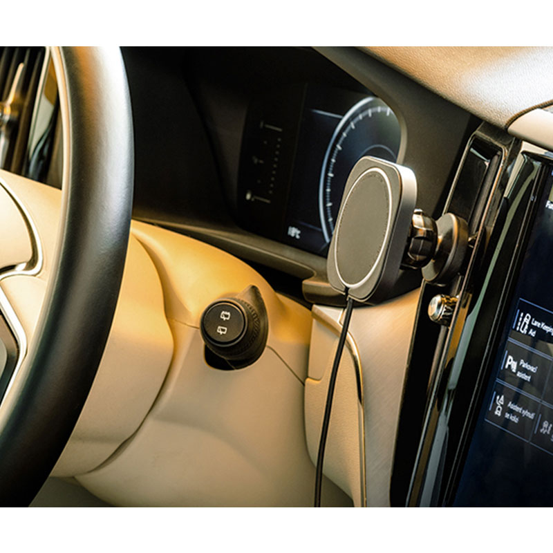 ER POWER Snap Car Vent Mount Magsafe Charger 15W + 20W Charger - Black