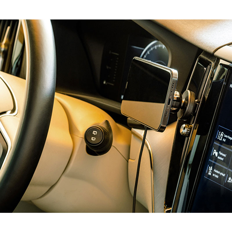 ER POWER Snap Car Vent Mount Magsafe Charger 15W + 20W Charger - Black