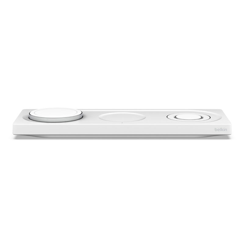 Belkin Boost Charge Pro 3-in-1 Wireless Charging Pad with Magsafe 15W - White