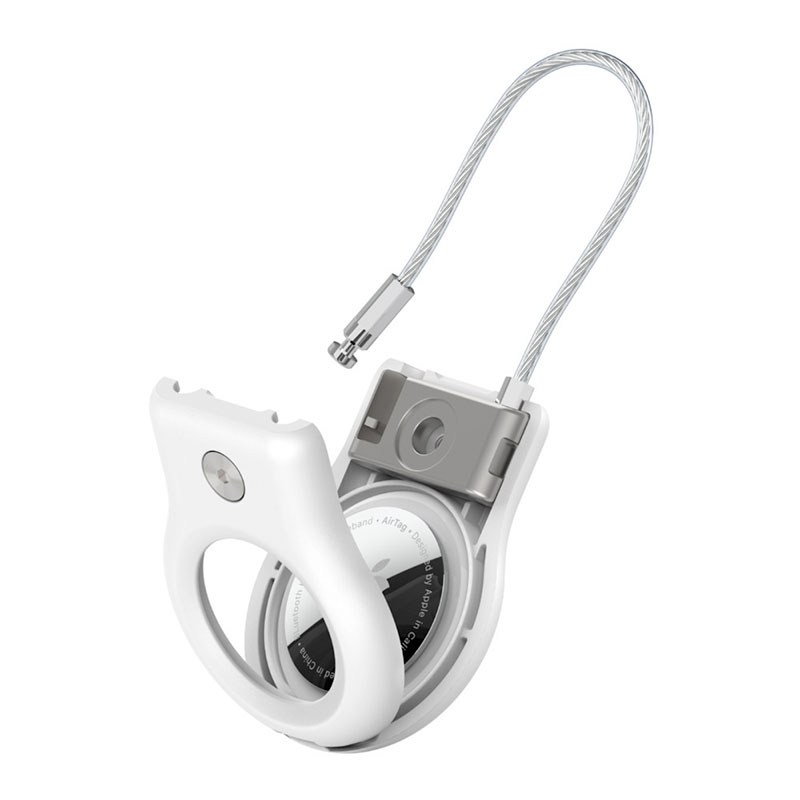 Belkin puzdro Secure Holder with Wire Cable pre AirTag - White