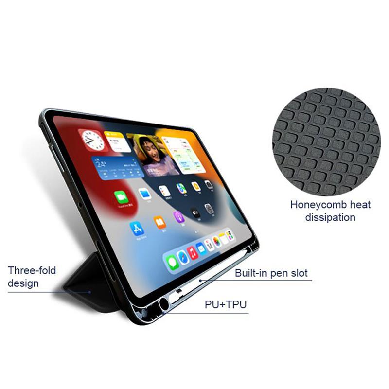 Devia puzdro Leather Case with Pencil Slot pre iPad 10.2" 2019/2020/2021 -  Light Blue