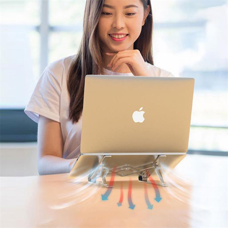 Devia Smart Series Multi-function Folding Stand For Tablet/Laptop - Silver