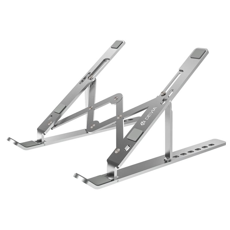 Devia Smart Series Multi-function Folding Stand For Tablet/Laptop - Silver