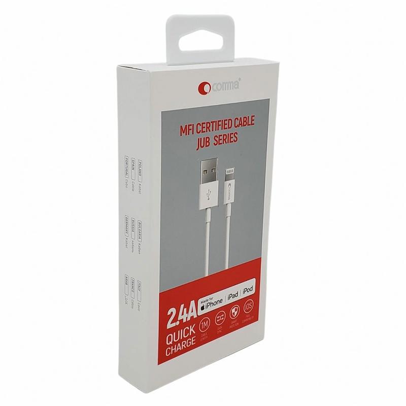 Comma kábel Jub Series USB to Lightning 1m - White
