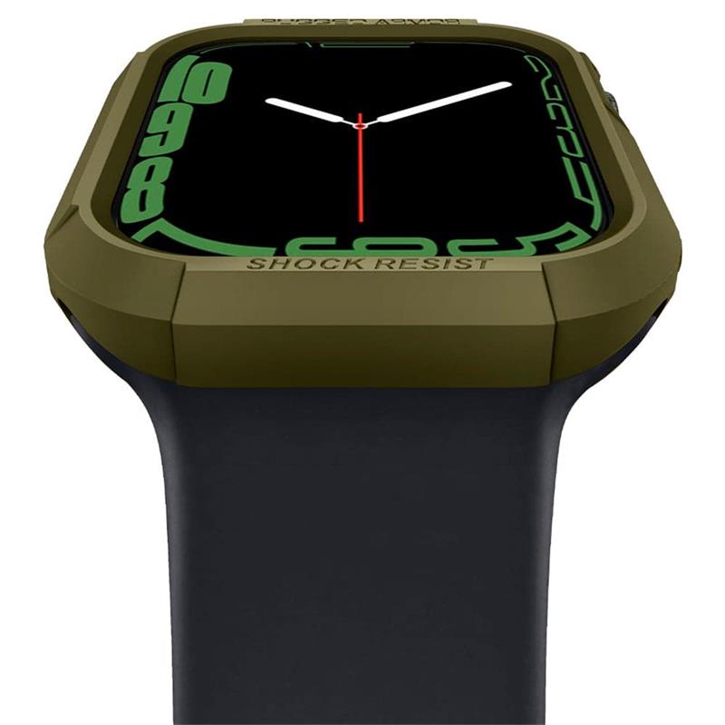 Spigen kryt Rugged Armor pre Apple Watch 4/5/6/7/8/SE/SE 2 44/45mm - Olive