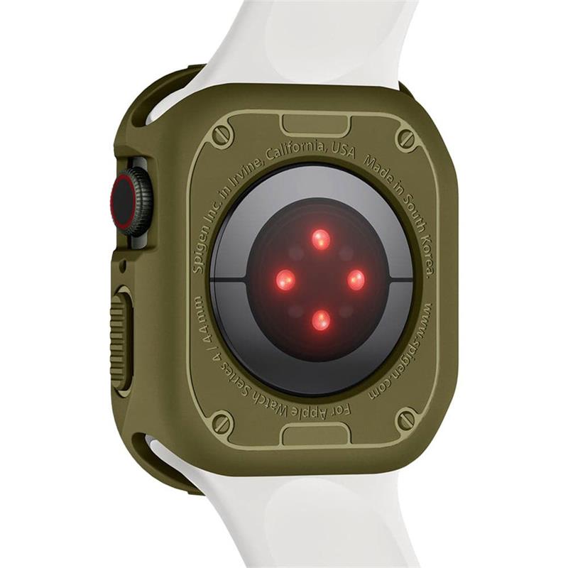 Spigen kryt Rugged Armor pre Apple Watch 4/5/6/7/8/SE/SE 2 44/45mm - Olive