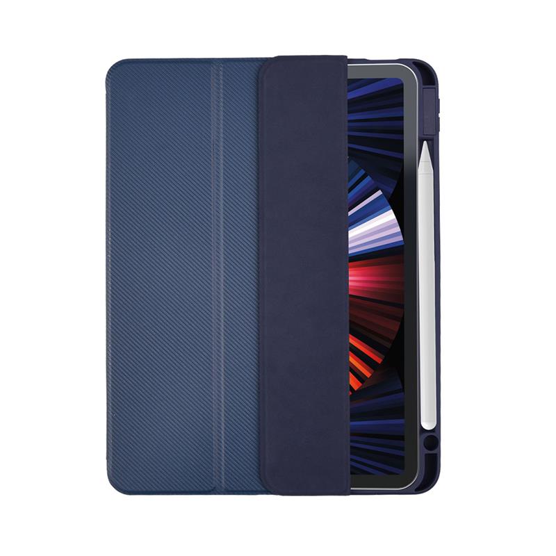Comma puzdro Royal Fiber Case with Pencil Slot pre iPad Air 10.9"/Air 11" - Blue