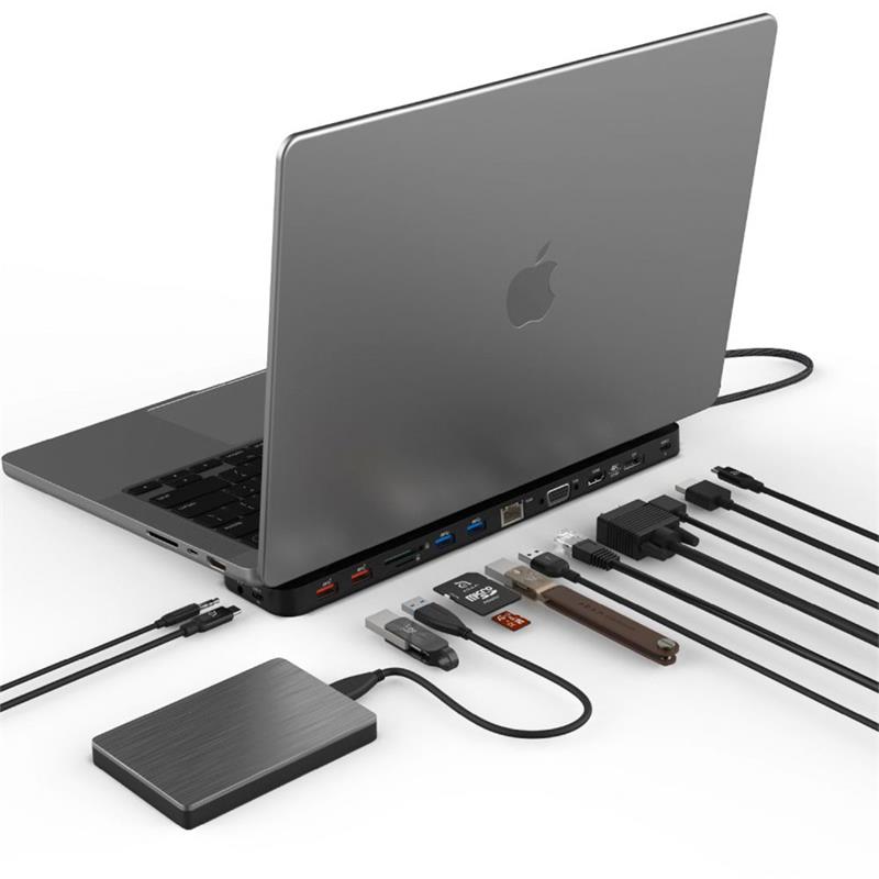 Adam Elements USB-C CASA Pro Max Hub 13-in-1 4K 60Hz - Black