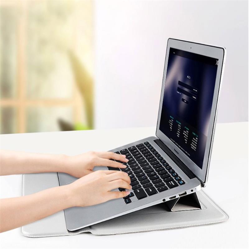Devia puzdro Ultra-Thin Bracket Bag Macbook Air 13" M1/M2/M3/M4 - Black