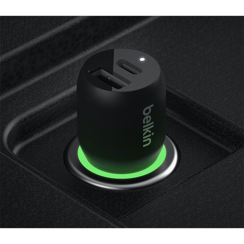 Belkin Boost Charge Dual Car Charger with PPS 37W - Black