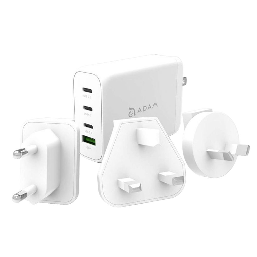 Adam Elements Omnia Pro 120W 4-Port GaN Power Charger - White