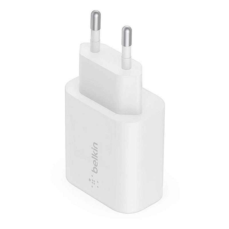 Belkin 25W PD 3.0 PPS USB-C Wall Charger + USB-C/USB-C kábel 1m - White