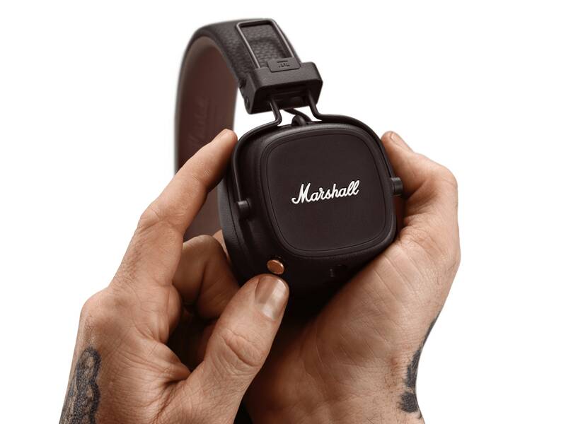 Marshall Major IV - Bluetooth Brown slúchadlá