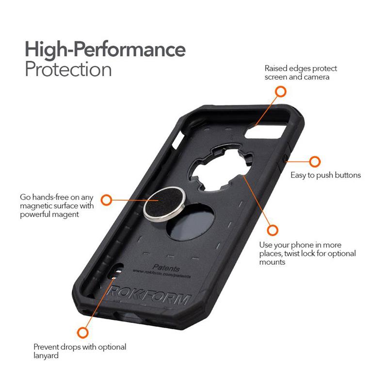 Rokform puzdro Rugged Case pre iPhone 7/8/SE 2020/2022 - Black