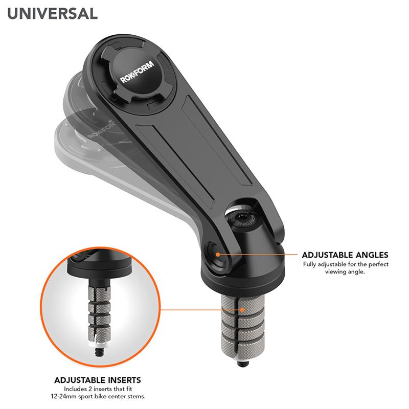 Rokform držiak Pro Series Motorcycle Stem Mount - Black