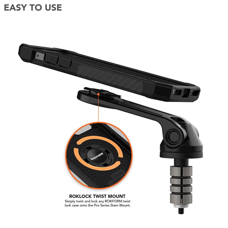 Rokform držiak Pro Series Motorcycle Stem Mount - Black