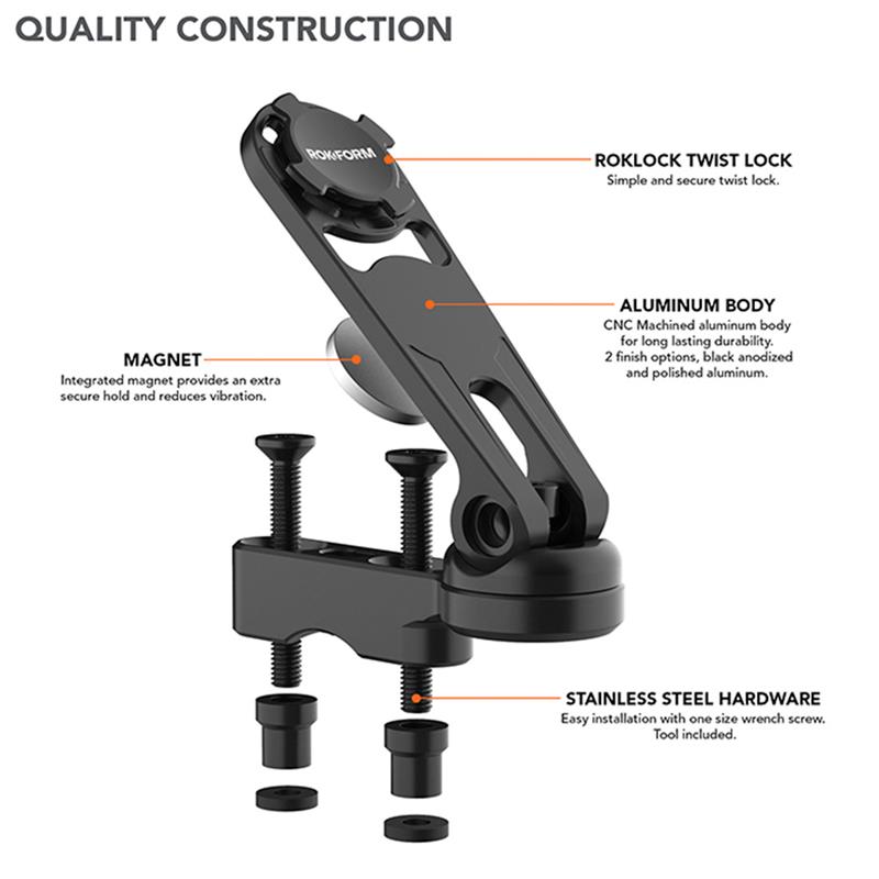 Rokform držiak Pro Series Motorcycle Perch Mount - Black