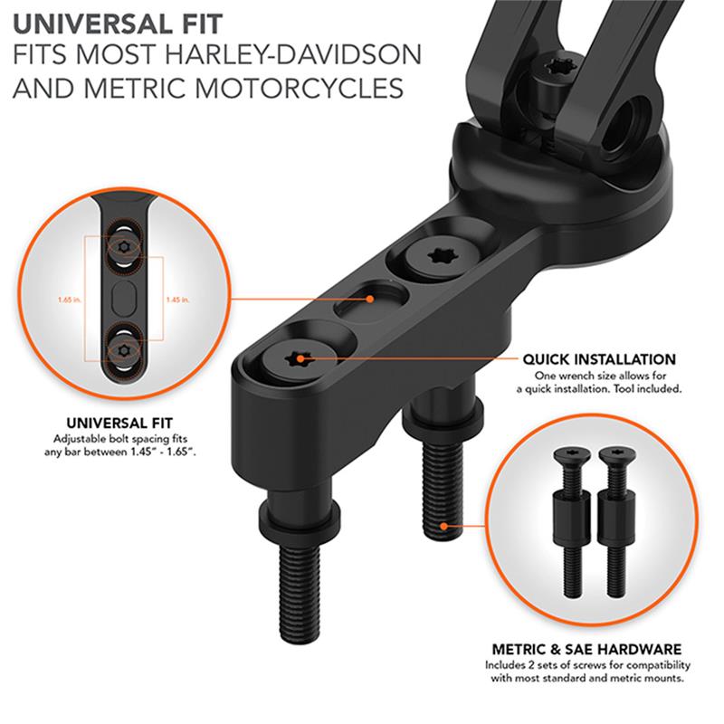 Rokform držiak Pro Series Motorcycle Perch Mount - Black